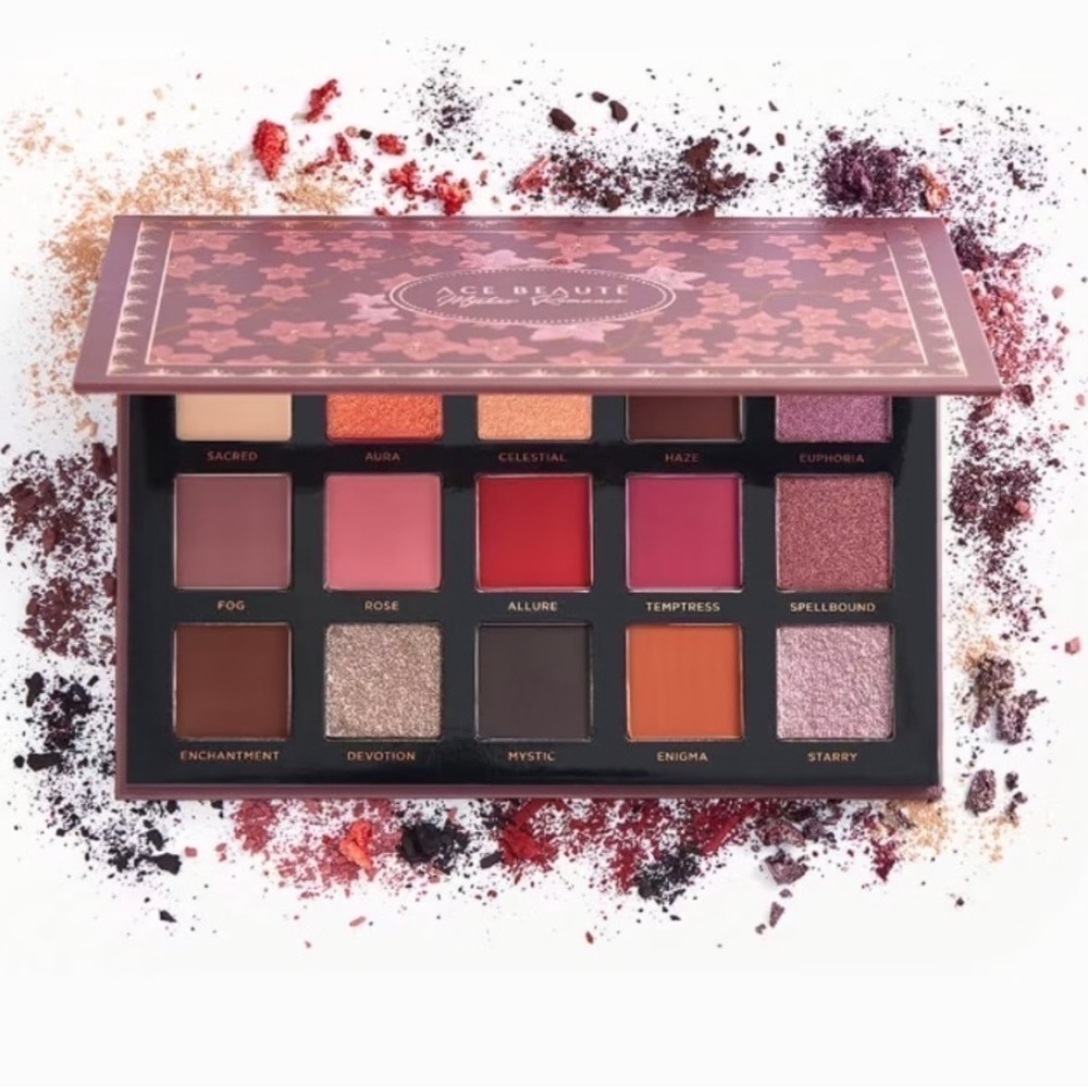 NIB Ace Beaute Mystic Romance Eyeshadow Palette 15 colors